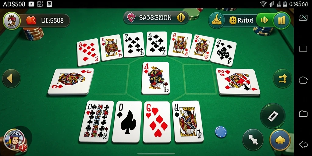 Tangkapan layar gameplay Gaple yang menarik dan interaktif.