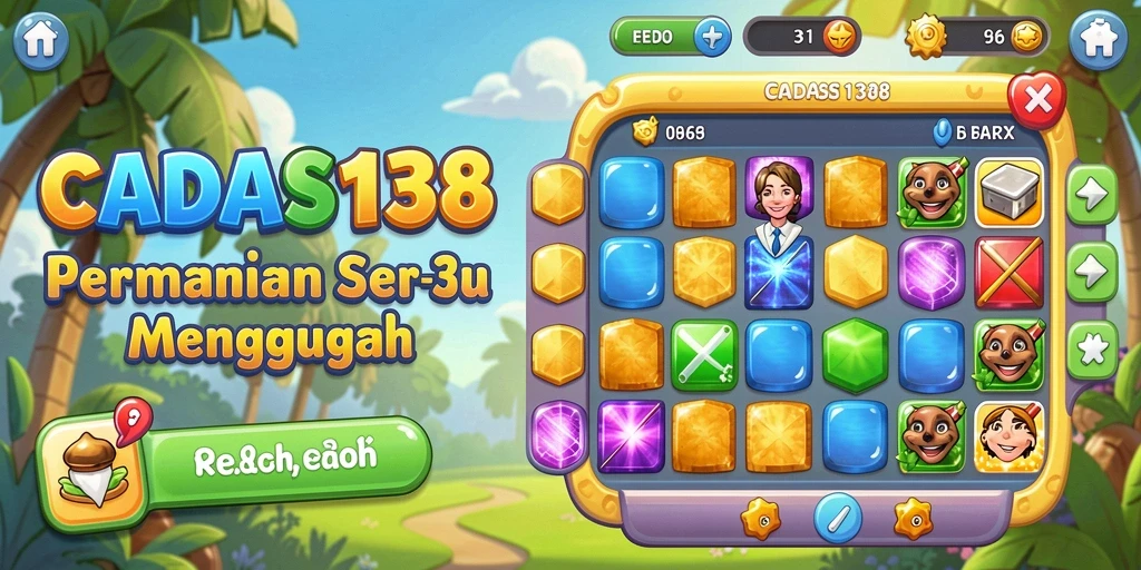 Tampilan gameplay CADAS138 yang seru dan menantang di kategori Match-3.