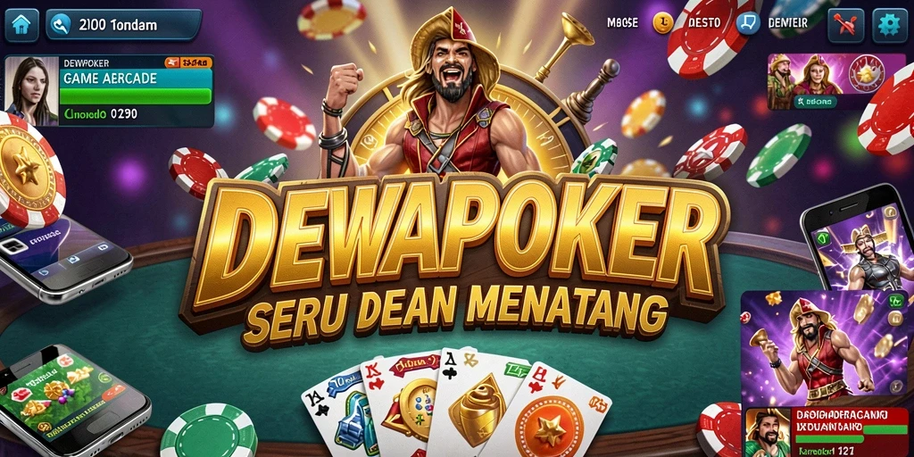 Screenshot gameplay DEWAPOKER yang menarik dan seru.