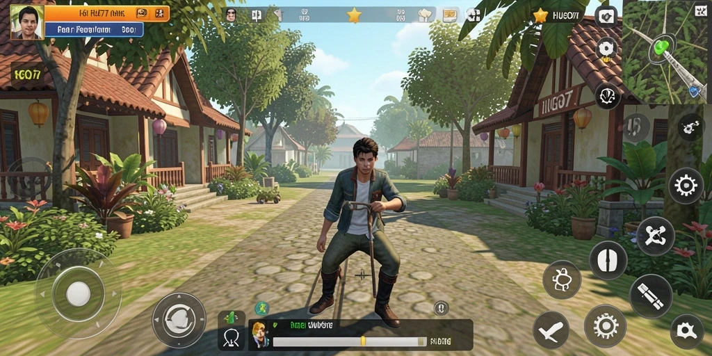 Tampilan gameplay HUGO77 yang seru dan mudah dipahami.