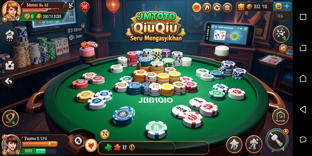 Screenshot gameplay QiuQiu yang intens dan seru di JMTOTO.