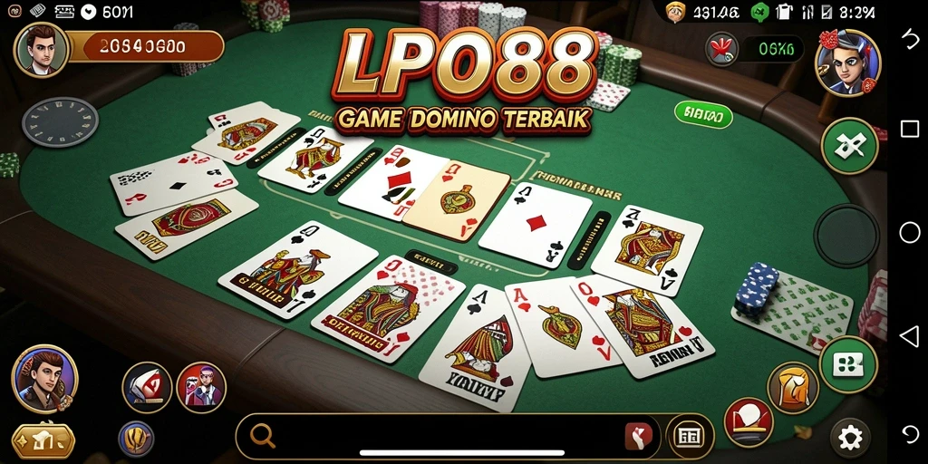 Tampilan gameplay seru di LPO88 dengan berbagai mode Domino.