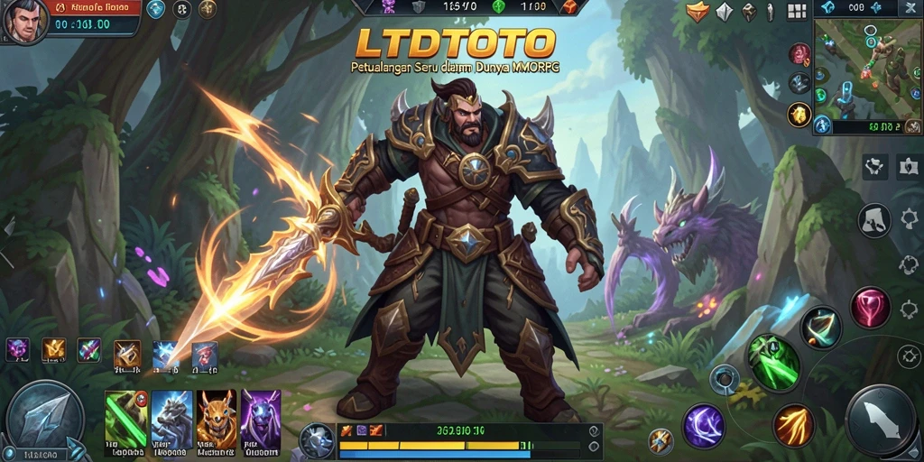 Tampilan gameplay LTDTOTO yang mendebarkan dan penuh aksi MMORPG.