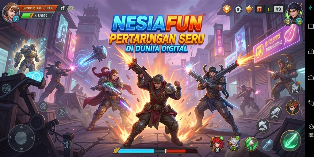 Tampak seru, aksi pertarungan dalam NESIAFUN.