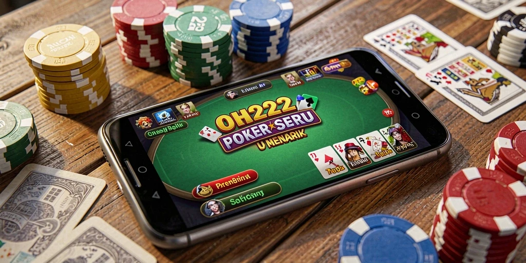 Tampilan gameplay seru dari permainan Poker di OH222.