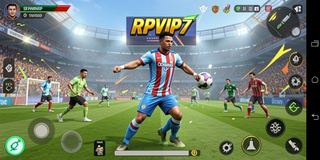 Tampilan gameplay RPVIP7 yang menampilkan aksi olahraga yang seru.