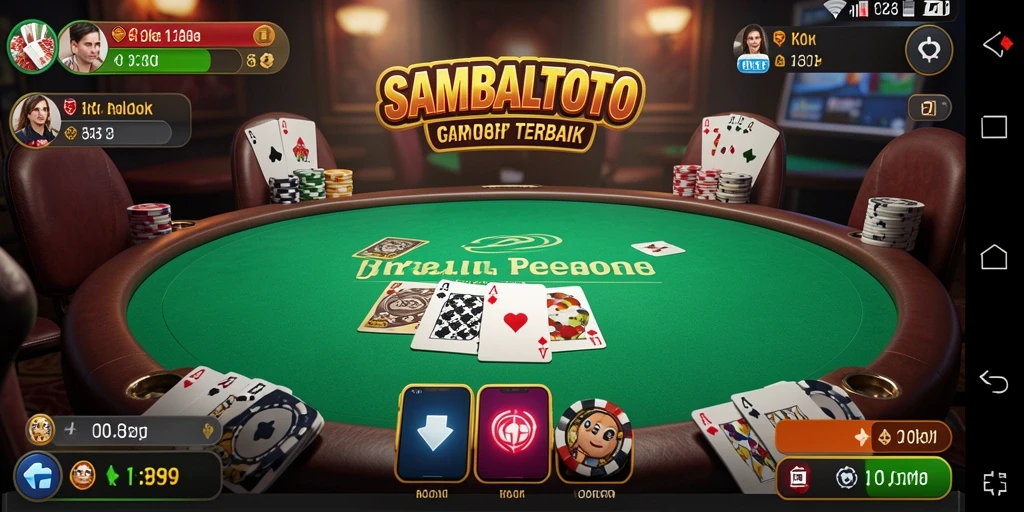Screenshot gameplay <strong>SAMBALTOTO</strong> menampilkan suasana permainan Poker yang menarik.