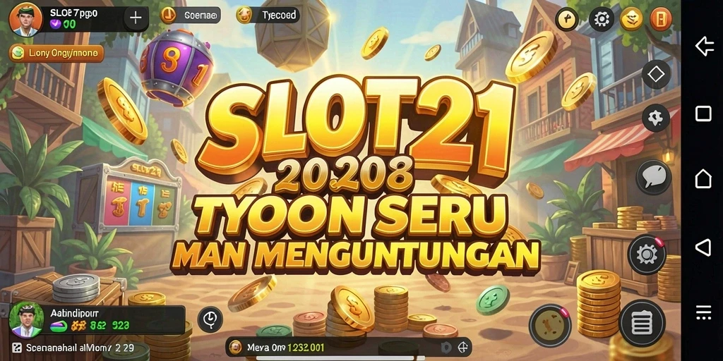 Screenshot utama SLOT21 menampilkan gameplay Tycoon yang menarik dan seru.