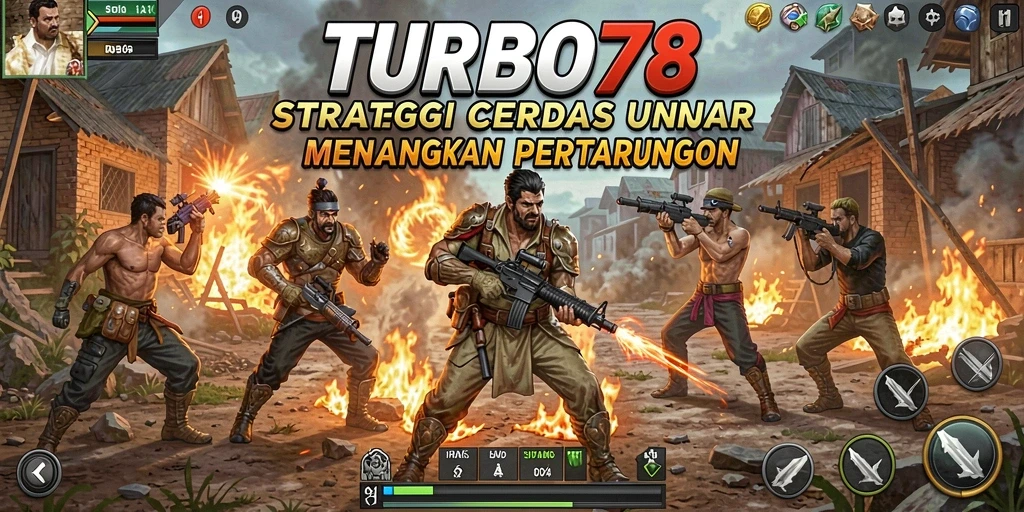 Screenshot gameplay TURBO78 yang menampilkan strategi pertempuran yang mendebarkan.