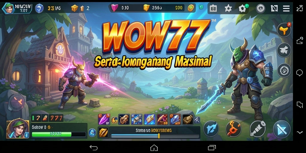 Tampilan gameplay WOW77 yang mendebarkan dan penuh strategi.