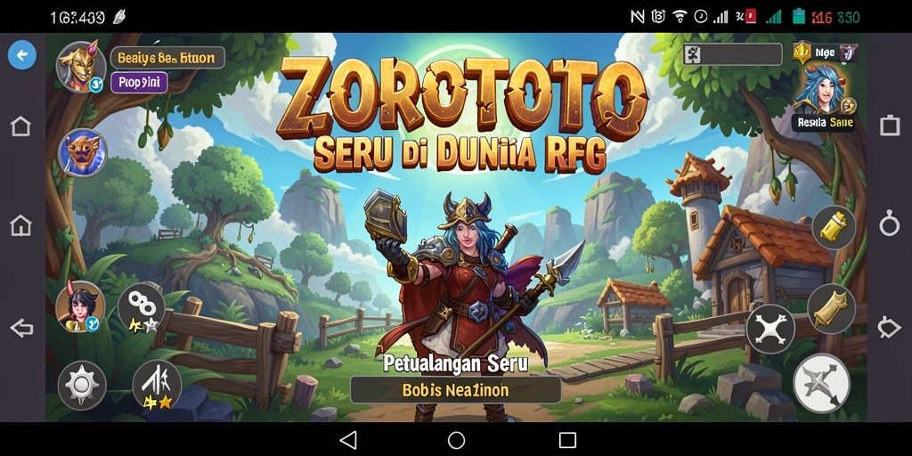Tampilan gameplay ZOROTOTO yang epik dan menarik.